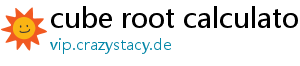 cube root calculator